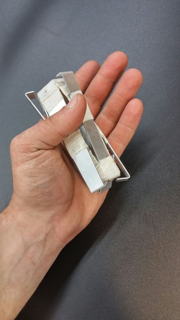 הגזייה הסגורה ביד, להמחשת הגודל